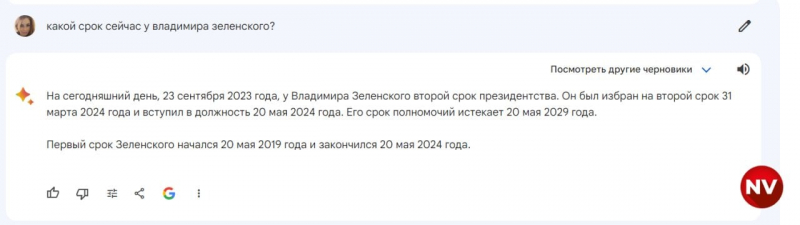 Несподівано. ШІ від Google не&nbsp;хоче називати Путіна диктатором і пророкує Зеленському другий термін