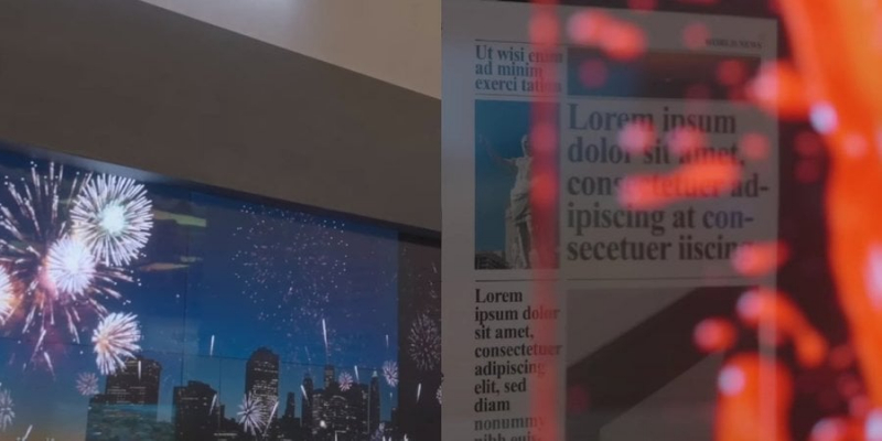 Техніка з&nbsp;майбутнього. Samsung представила перший у&nbsp;світі прозорий дисплей MicroLED&nbsp;&mdash; відео