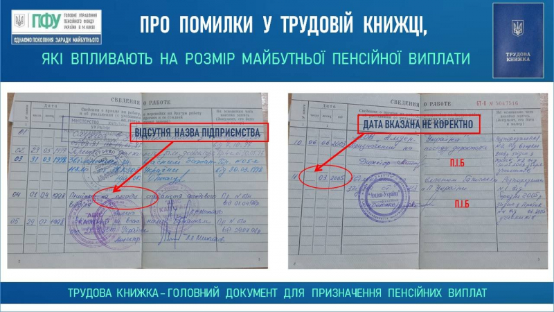 &laquo;Треба контролювати та&nbsp;виправляти&raquo;. Які помилки в&nbsp;трудовій книжці можуть призвести до&nbsp;втрати пенсії