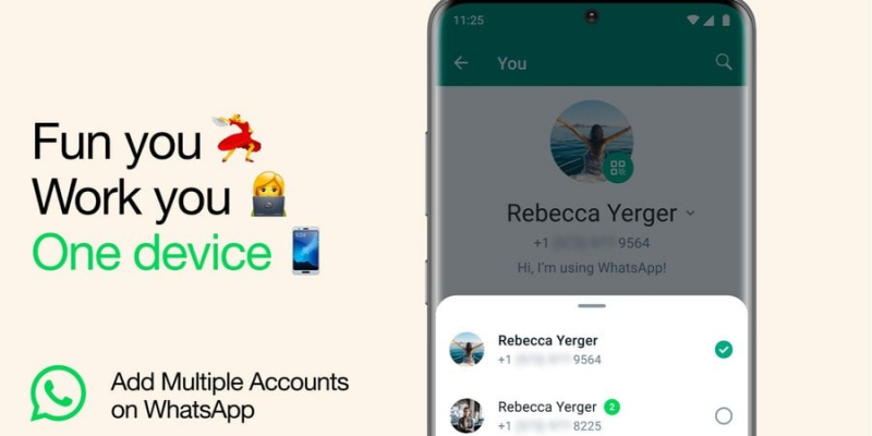 Довгоочікувана функція. WhatsApp дозволив одночасно відкрити два облікові записи на одному пристрої